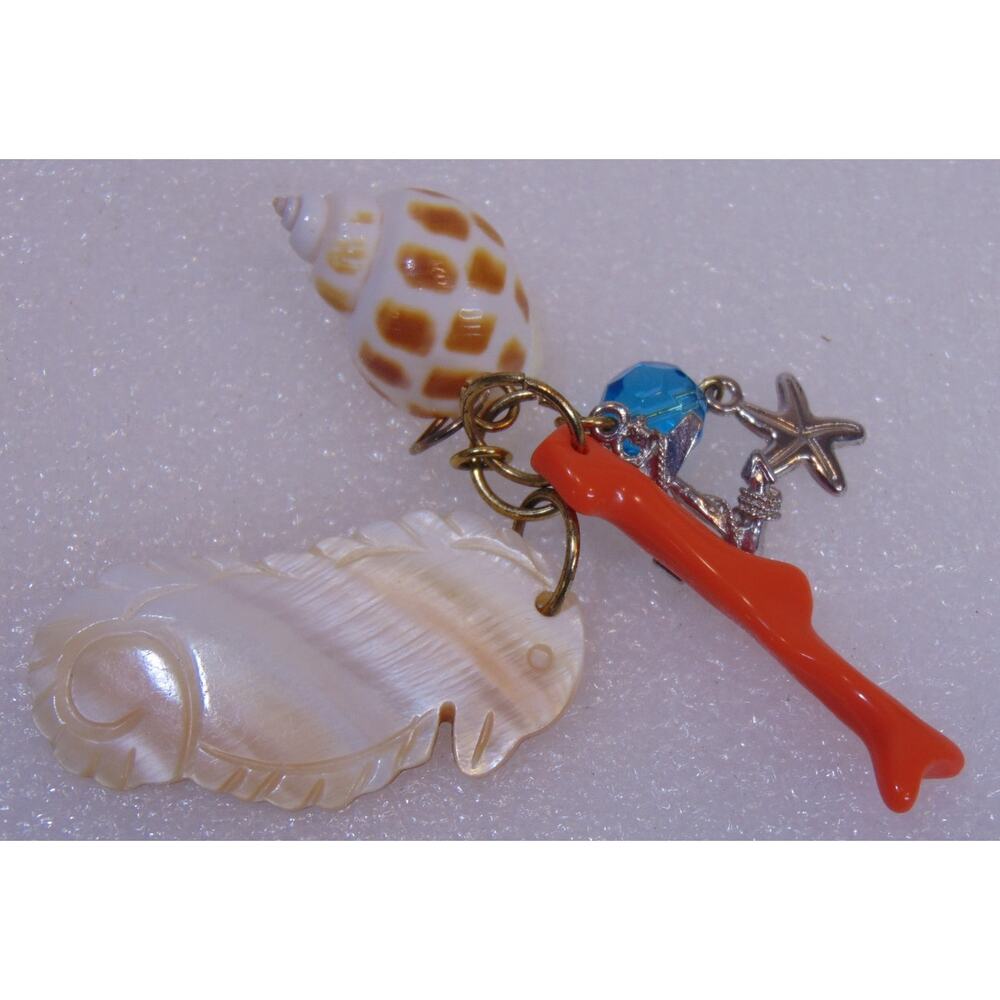 Seahorse Pendant Mother Of Pearl Carved Ocean Nautical Seashell Anchor Starfish